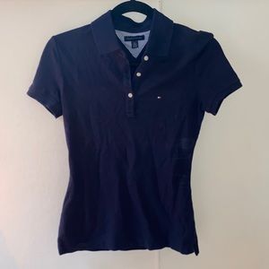 Extra small Tommy Hilfiger women’s polo in navy only worn a few times
